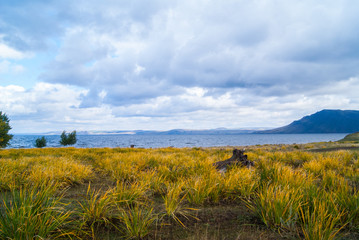 Вид на красноярское водохранилище