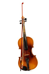 Obraz na płótnie Canvas Violin and bow on a white background.