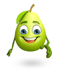 Cartoon character of guava