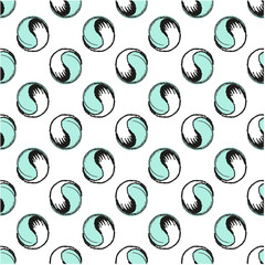 Seamless vector pattern, polka dot texture. 