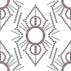 Ethnic tribal pattern in boho style