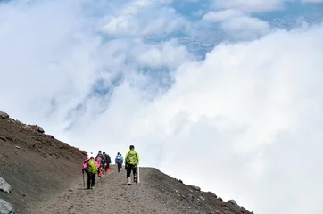 Foto op Aluminium Mt. Fuji climbing,Yoshida Trail for descent    © KnoB