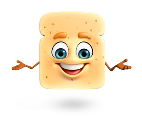 Cartoon character of bread