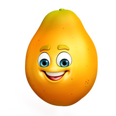 Cartoon character of papaya