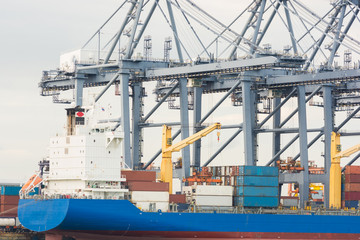 Industrial Container Cargo freight ship