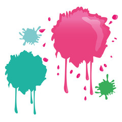 Paint splash design 