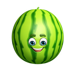 Cartoon character of watermelon
