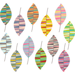 Tribal Leaf Pattern Collection