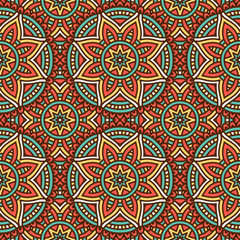 Ethnic floral seamless pattern