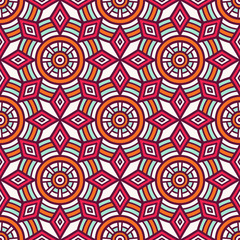 Ethnic floral seamless pattern