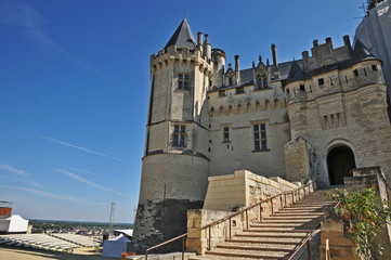 Fototapeta na wymiar Il castello di Saumur e la Loira - Francia