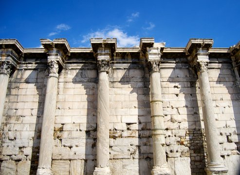 Wall with pillars in Athens