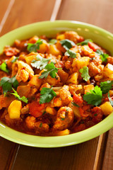 Gobi Aloo Indian curry dish