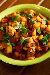 Gobi Aloo Indian curry dish