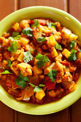 Gobi Aloo Indian curry dish