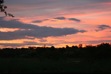 Obraz premium Sonnenuntergang Angola 2013