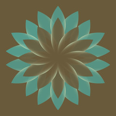 Beautiful Lotus Flower Color Whee vector