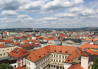 Fototapeta premium view from Cathedral of st. Peter and st. Paul, Brno, Czech republic