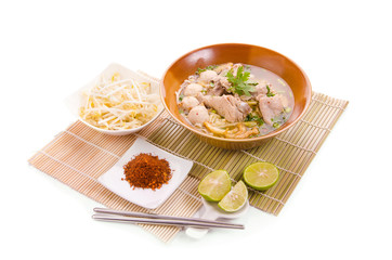 Thai Tom Yum spicy lime pork noodle