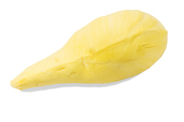 durian on white background with clipping path,King of fruits