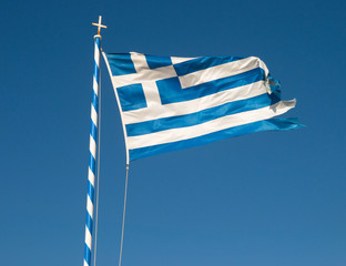 bandiera greca stracciata