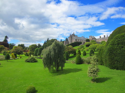 Drummond castle and gardens Perthshire Scotland