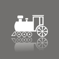 Icono tren de juguete FO reflejo