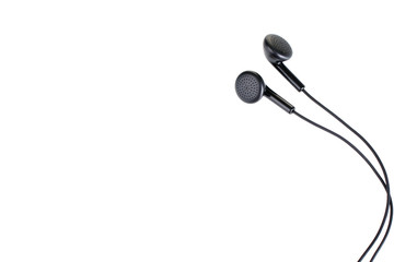 Headphones on a white background