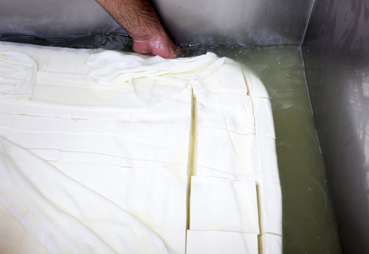 Greek white feta cheese