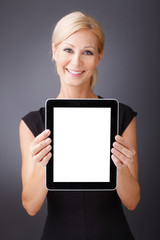 Female professional with digital tablet