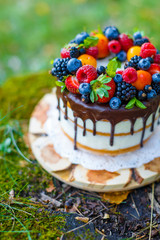 Summer berry cake