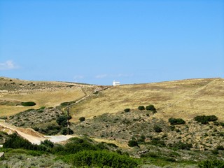 view of Antiparos, Cyclades, Greece