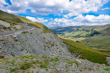 Transalpina altitude road in the Romanian Carpathians