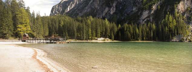 Braies Lake, Dolomites, Italy