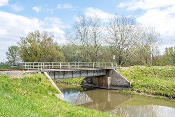     Railroad bridge on countryside