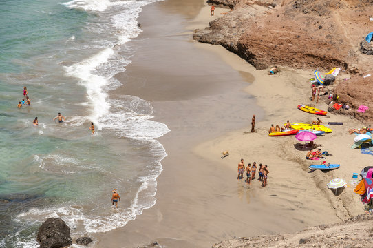 Wild beach en the south of Tenerife