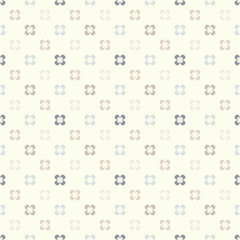 Cute retro abstract floral seamless pattern.  illustration