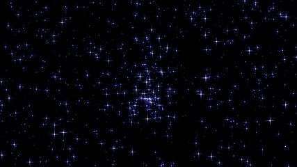 Beautiful Blue Stars, Blue Stars Cluster Beautiful night sky