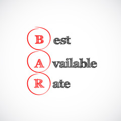 Acronym BAR as Best Available Rate