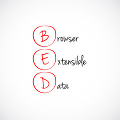 Acronym BED as Browser Extensible Data
