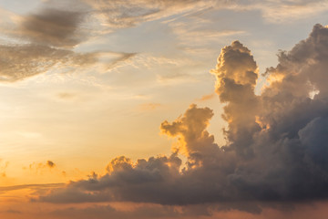 beautiful  clouds over Kuala Lumpur city centre