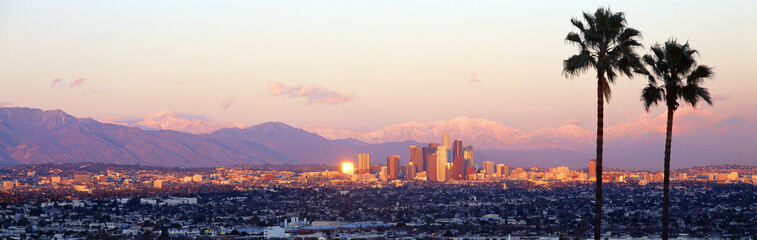 Downtown Los Angeles, Sunset, California