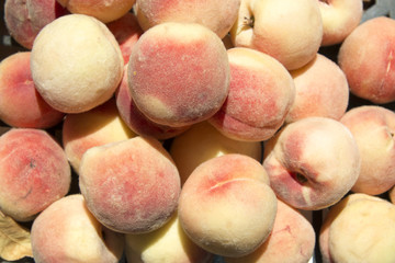 not washed peaches