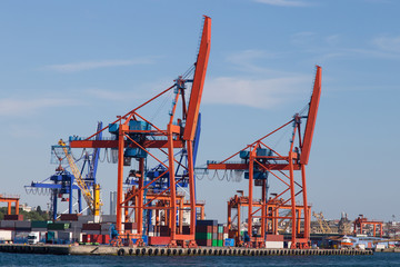 Fototapeta premium Port Cranes