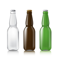 Templates realistic bottles