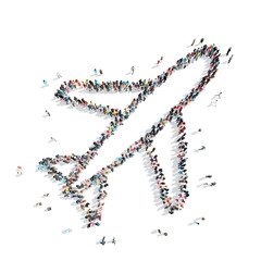 people  shape  aircraft cartoon