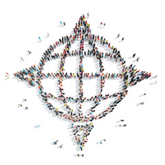 people  shape  globe cartoon