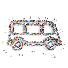 people  shape  bus isolated