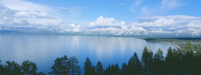 South Lake Tahoe in winter, California