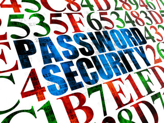 Security concept: Password Security on Digital background